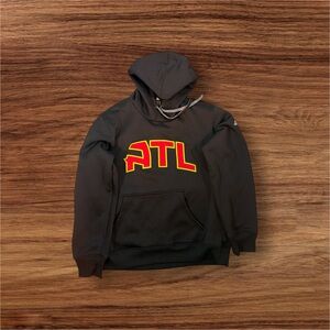 Adidas Atlanta clima warm Men’s Hoodie Sweatshirt Size Medium Black